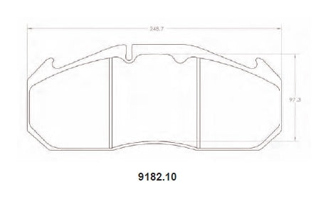 [9182.10]Pastillas de freno Performance Friction con clasificación Z.