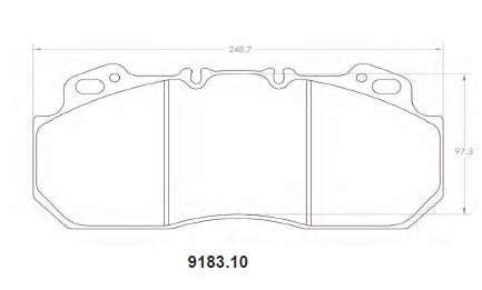 [9183.10]Performance Friction Z-Rated brake pads.FMSI(D1312)