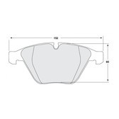 [0918.06.19.44]Pastillas de freno Performance Friction e9x bmw m3 delanteras- para carreras de resistencia