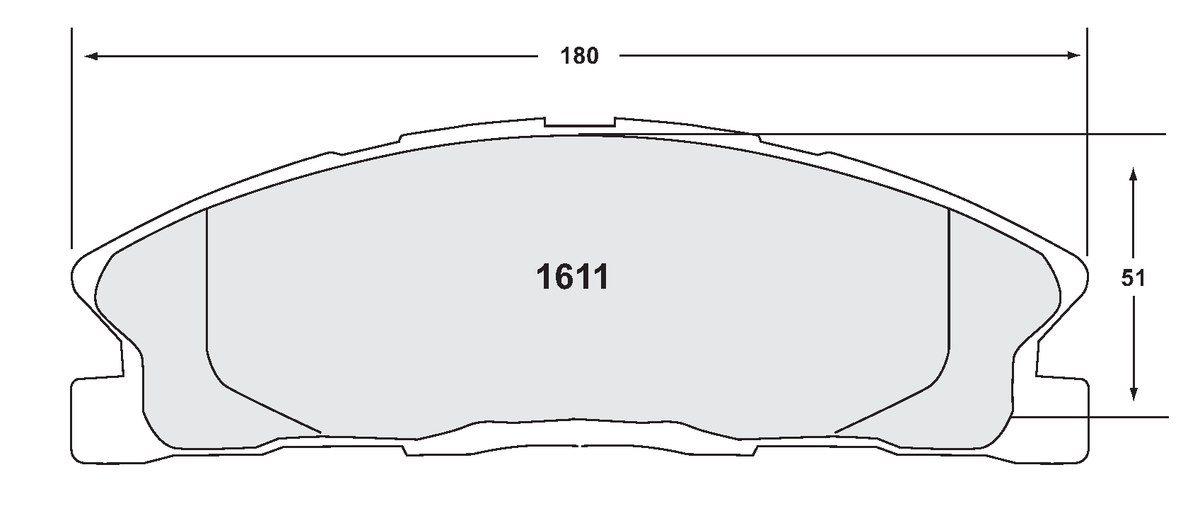 [1611.20]Performance Friction Carbon Metallic brake pads.FMSI(D1611)