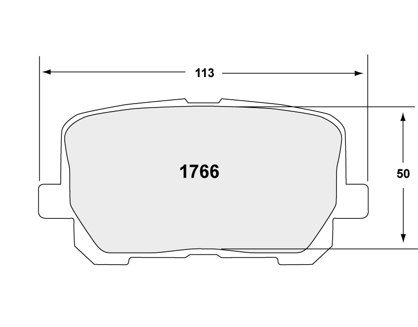 [1766.20]Pastillas de freno metálicas de carbono Performance Friction.FMSI(D1766)