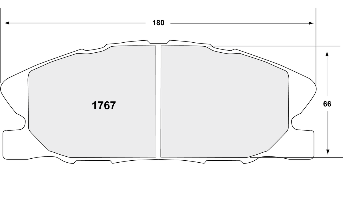 [1767.20]Performance Friction Carbon Metallic brake pads.FMSI(D1767)