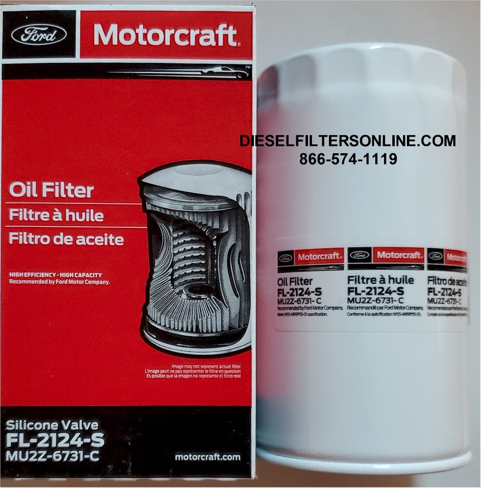 [FL-2124S(mu2z-6731-C]2011-Actualidad Filtro de aceite para Ford 6.7 litros turbo diésel (MU2z-6731-c/bc3z6731b)