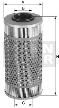 [H-43/2]Filtro de aceite Mann y Hummel