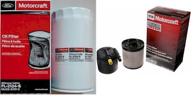[fl-2124S--FD4615]2011-16 Kit de filtros de aceite y combustible Motorcraft para Ford 6.7 litros turbo diésel.