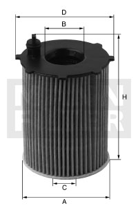 [HU-7016-x]Filtro de aceite Mann y Hummel