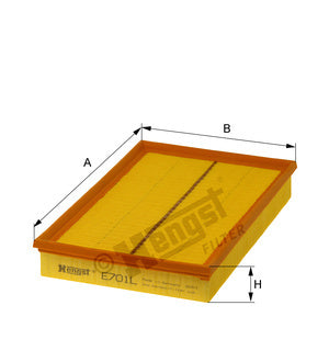 [E701L]Filtro Hengst(OE#-1K0-129-620)