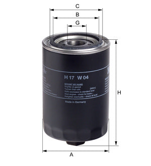 [H17W04]Hengst filter (Ingersoll Rand 35292358) (OE#-0117-4418)