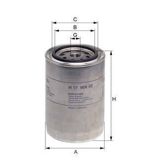 [H17WK02]Hengst filter(OE#-000-092-83-01)