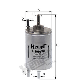 [H199WK]Filtro Hengst(OE#-8E0-201-511-G)