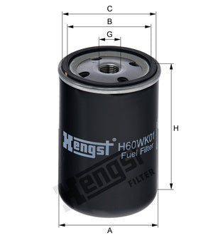 [H60WK01]Filtro Hengst(OE#-13-32-1-332-756)