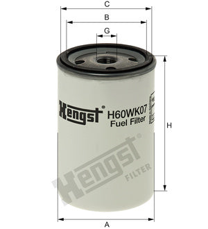 [H60WK07]Hengst filter(OE#-0118-0597)