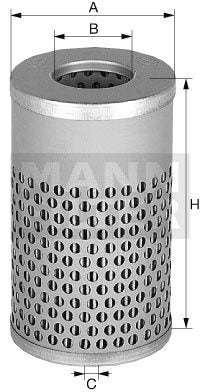 [H-617-n]Elemento filtrante de aceite europeo Mann-Filter (SI - Camiones pesados industriales y autobuses/maquinaria fuera de carretera)