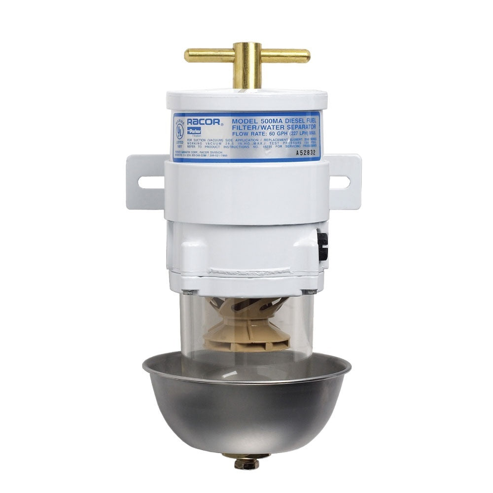 [500MAM30]Parker Racor FG-FILTRO DE COMBUSTIBLE/SEPARADOR DE AGUA MARINO CUENCO DE METAL