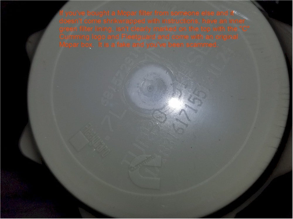 [68157291AA--68197867AB]2013-18 Ram 6.7l Cummins oem Mopar fuel filter Kit(Contains both fuel fitlers)