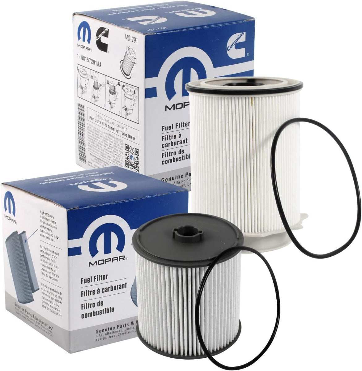 [68157291AA--68436631AA]Filtro de combustible diésel Mopar OEM auténtico para Ram 6.7 litros 2019-24.
