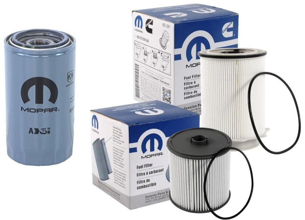 [68157291AA--68436631AA-05083285aa]Filtros de combustible diésel y filtro de aceite Mopar OEM auténticos para Ram 6.7 litros 2019-24.