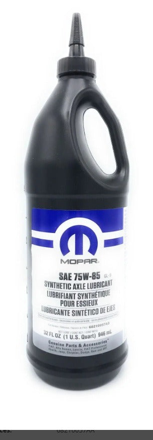 [68210057AB]OEM Mopar SAE 75w-85 Synthetic Axle Lubricant 68210057AB Quart