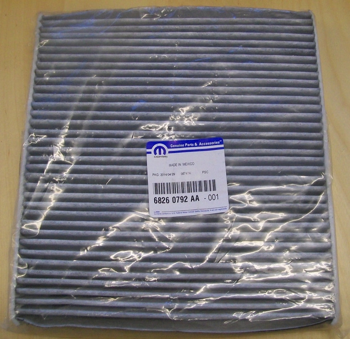 [68260792AA] Mopar cabin air filter 2014 - 2019 Jeep Grand Cherokee 3.0L Eco Diesel