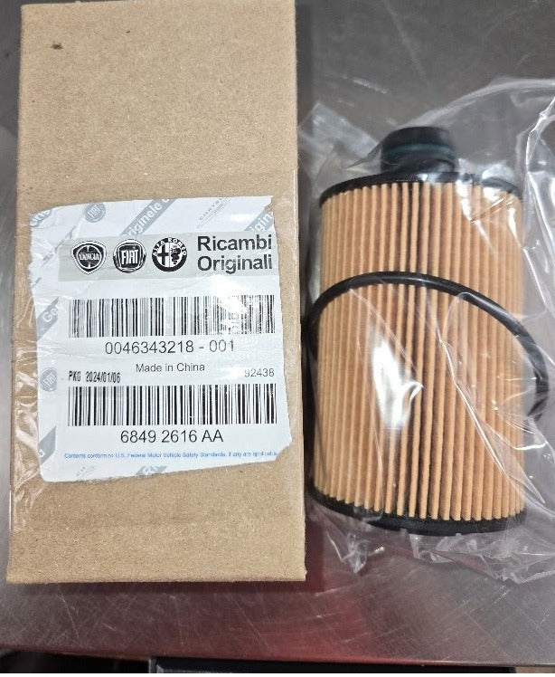 [68492616AA]Filtro de aceite para motor Chrysler/Mopar/Ram 2013-19. Jeep/Ram 3.0L v6 Eco diesel.(antiguo 68229402AA)-CAJA MARRÓN