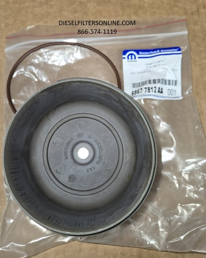 [68677812AA]Tapa genuina MOPAR del cárter del filtro de aceite 2025-2026 6.7L Cummins Ram 2500-5500