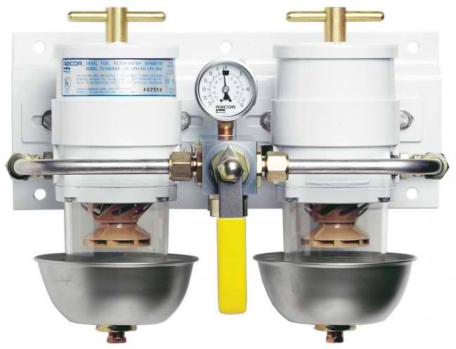 [75500MAX30]Parker Racor MAX-DUAL FF/WS-ROTARY VALVE