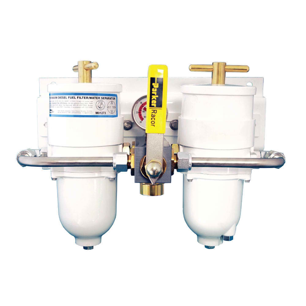 [75500MAXM30]Parker Racor MAX-DUAL FF/WS-ROTARY VALVE