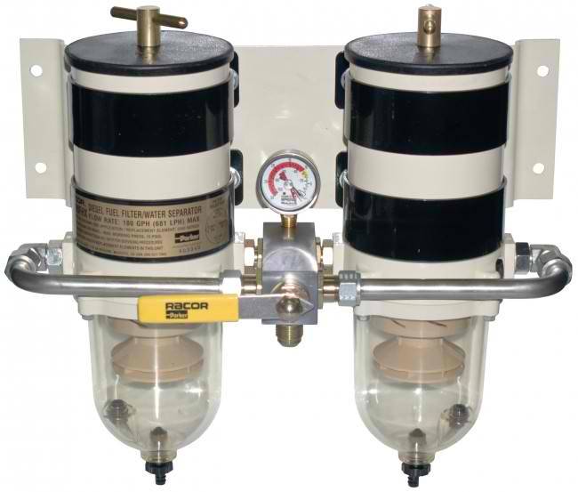 [75900FHX10]Parker Racor FGX-DUAL FF/WS-ROTARY VALVE