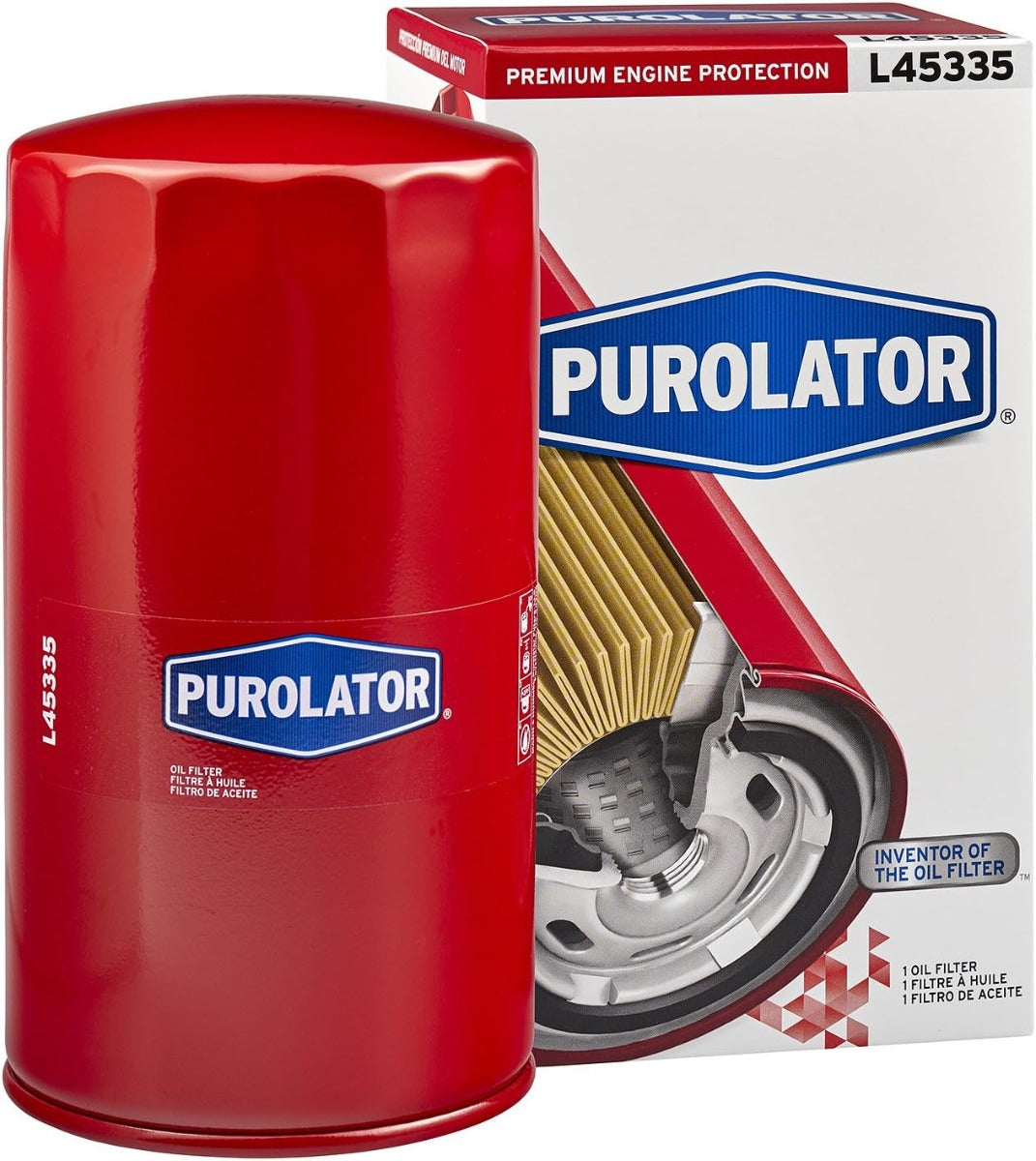 [L45335]Filtro de aceite para motor diésel Cummins de 5.9 L y 6.7 L de Dodge/Ram Purolator (MO285,05083285aa)