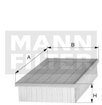 [C-2860/3]Mann-Filter European Air Filter Element(SI - Industrial Heavy truck and Bus/Off-Highway )