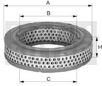 [C-2651]Mann-Filter European Air Filter Element(SI - Industrial Heavy truck and Bus/Off-Highway )