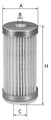[C-33/1-(4)]Elemento de filtro de aire europeo Mann-Filter(SI - Camión pesado industrial y autobús/Fuera de carretera )