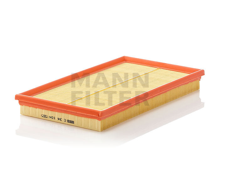 [C-34-104]Mann-Filter European Air Filter Element(Mercedes-Benz Passenger Car and Light Truck 104 094 01 04)