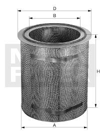 [C-57-1895]Elemento de filtro de aire europeo Mann-Filter(SI - Camiones pesados industriales y autobuses/Fuera de carretera )