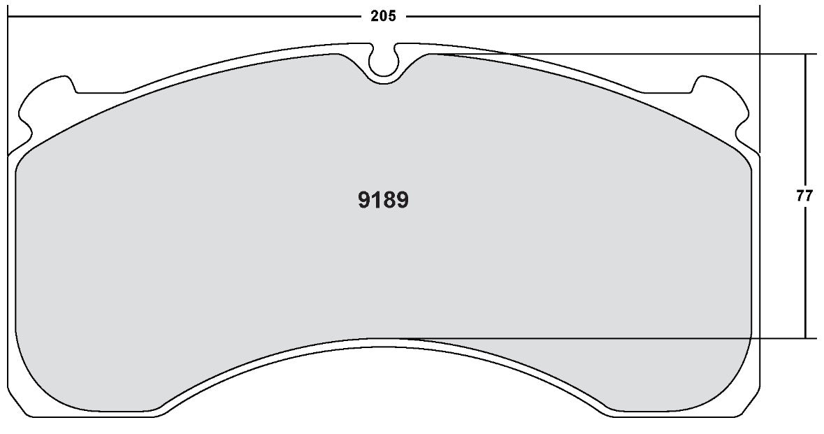 [9189.10]Pastillas de freno Performance Friction con clasificación Z.FMSI(D1203)
