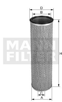 [CF-22-269]Mann-Filter European Safety Element(SI - Industrial Heavy truck and Bus/Off-Highway )