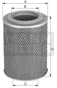 [H-1053/2-N]Mann-Filter European Oil Filter Element(Austin Off-Highway 11 K-242)