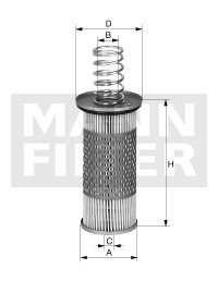 [HD-1053]Elemento filtrante de aceite de alta presión europeo Mann-Filter (SI - Camiones pesados industriales y autobuses/maquinaria fuera de carretera)
