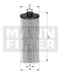 [HU-12-122-X]Elemento filtrante de aceite Mann - Sin metal(n/a)