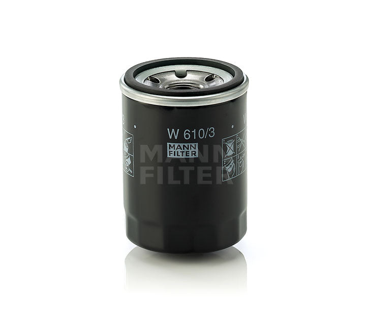 [W-610/3]Mann-Filter European Spin-on Oil Filter(Case VA30A4000103, VA30A4000105 / Massey-Ferguson 947941, 1039891, Honda Outboard 15400-PLM-A02PE, 15400-PLM-A01PE)