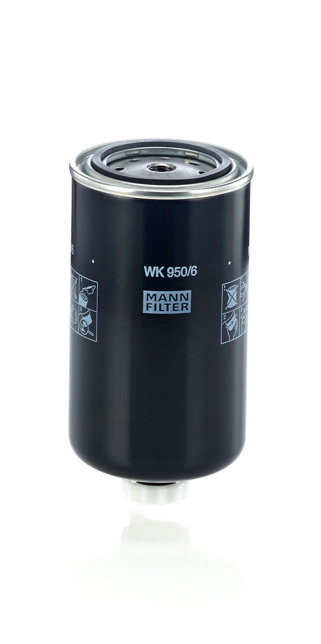[WK-950/6]Mann-Filter European Spin-on Fuel Filter(Iveco Heavy truck and Bus 190 7539)
