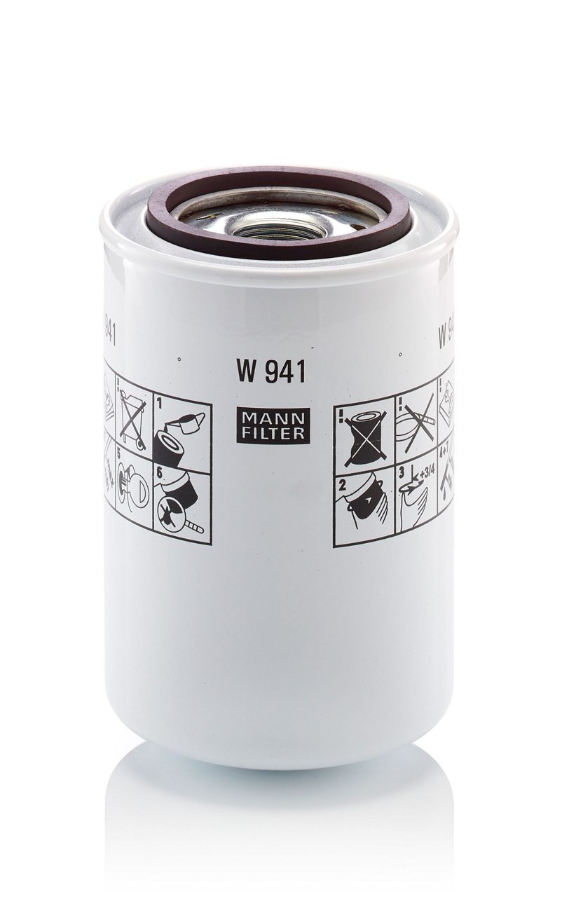 [W-941]Mann-Filter European Spin-on Oil Filter(SI - Industrial Heavy truck and Bus/Off-Highway )