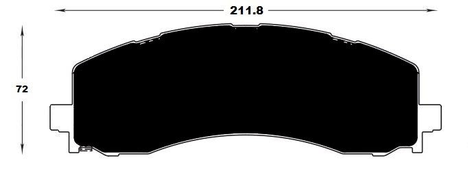[AP2223-R4S]Porterfield Ram 2019-up front brake pads(FMSI D2223 / OEM# 68461656AA, 68461656AB, 68461656AC, 1BP00268AA, 1BP00268AB)
