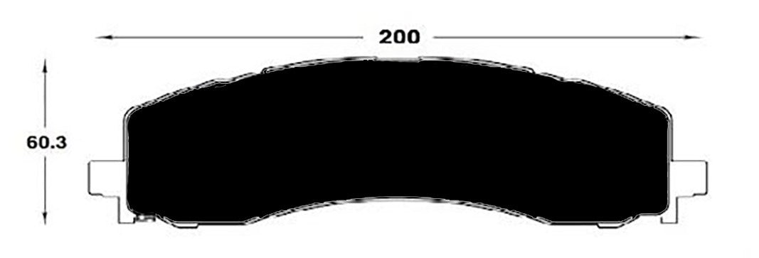 [AP2224-R4-S]Pastillas de freno traseras Porterfield Ram 2019 en adelante-Con transmisión As69rc(FMSI D2224 OEM# 68451229AA, 1BP01370AA)