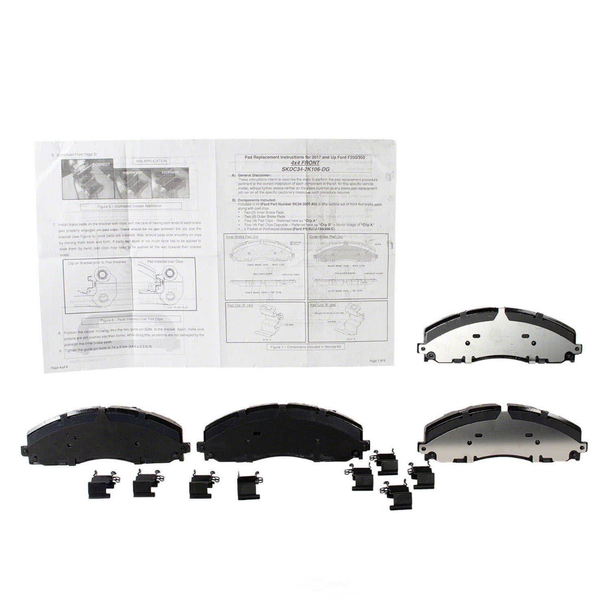 [BRF-1957(DC3Z-2001-G)]Motorcraft OEM brake pads(old brf1563)