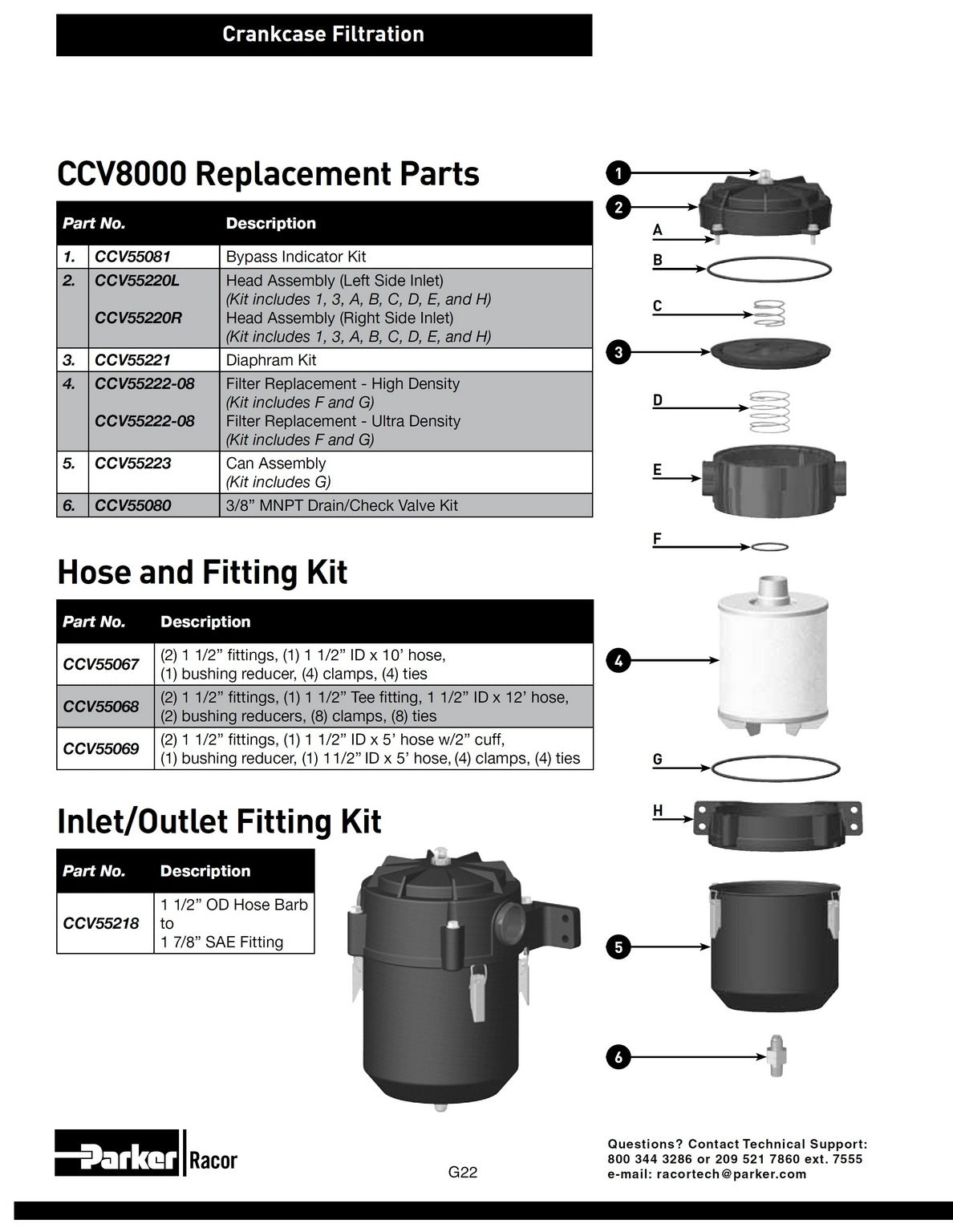 [CCV55223]Racor can assembly-ccv8000