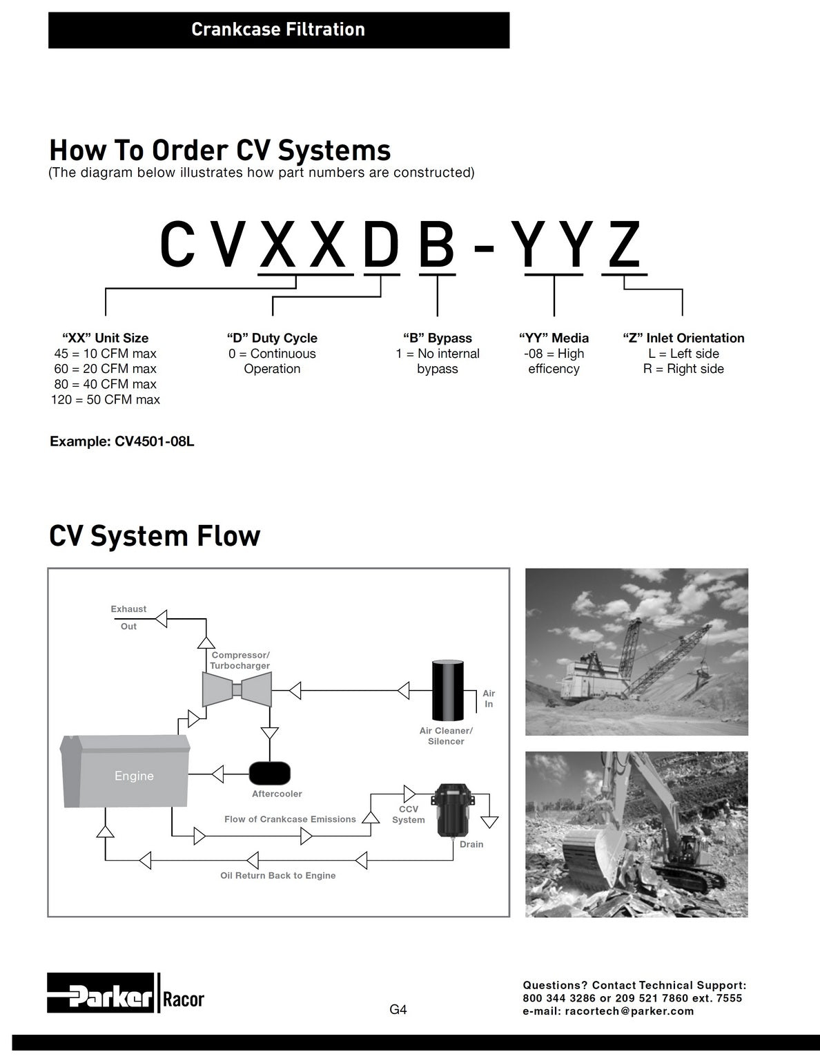 [CV4501-04L]Parker Racor CV4500 OPEN SYSTEM- NO BYPASS