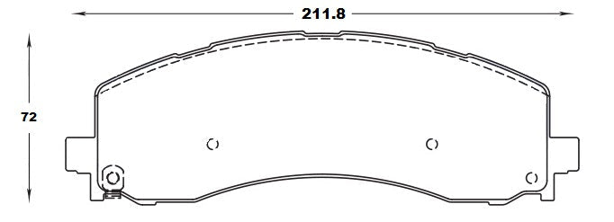 [HB930P.786]Hawk Performance Super Duty Ram 2019-up front brake pads(FMSI D2223 / OEM# 68461656AA, 68461656AB, 68461656AC, 1BP00268AA, 1BP00268AB)