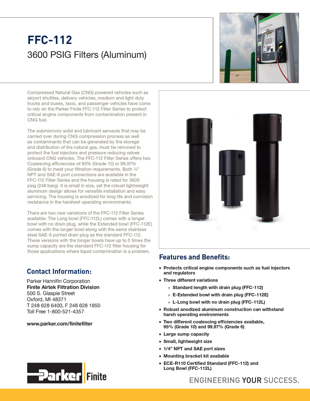 [FFC-112-SAE]Racor cng fuel filter/coalescer