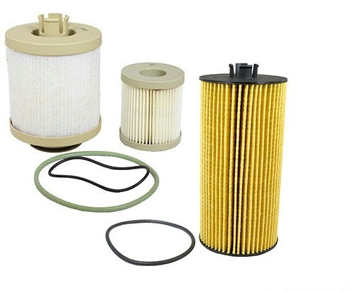 [FD4616/FL2016]2003-2007 Ford F250-F500 6.0 litros Powerstroke diésel combo de filtro de combustible/agua y aceite.